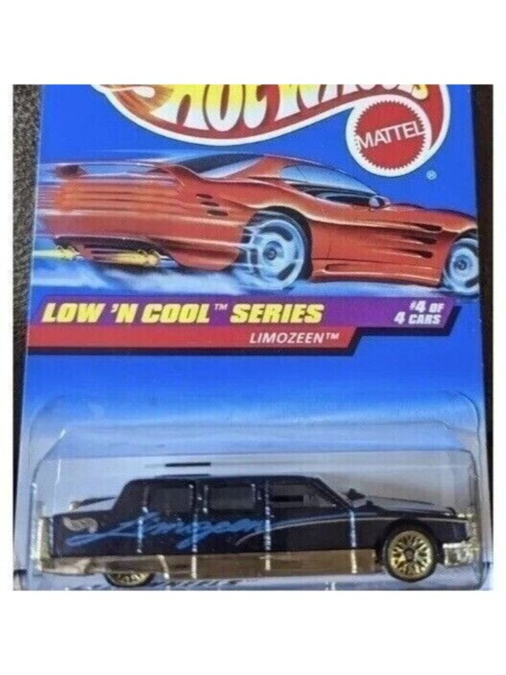 Vintage Die Cast Hot Wheels 1997 Limozeen #716 LOW 'N COOL Series #4/4 Car 4+